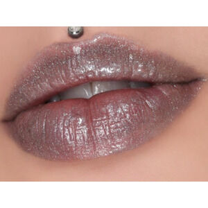 Jeffree Star Cosmetics The Lip Gloss Funeral Parlor Grey Tint Glitter New